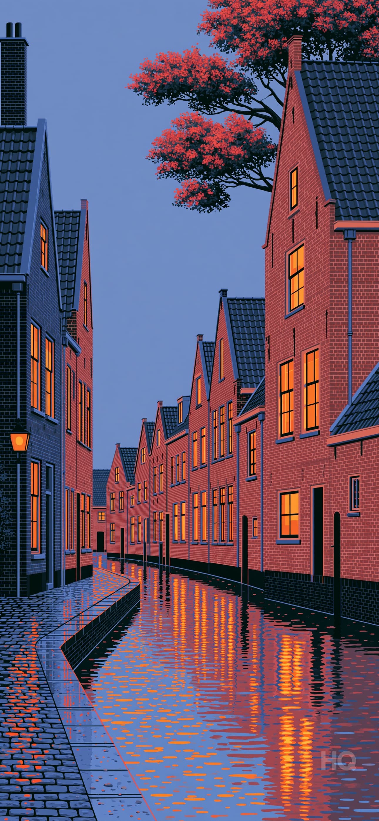 HQ phone wallpaper — Canal Town