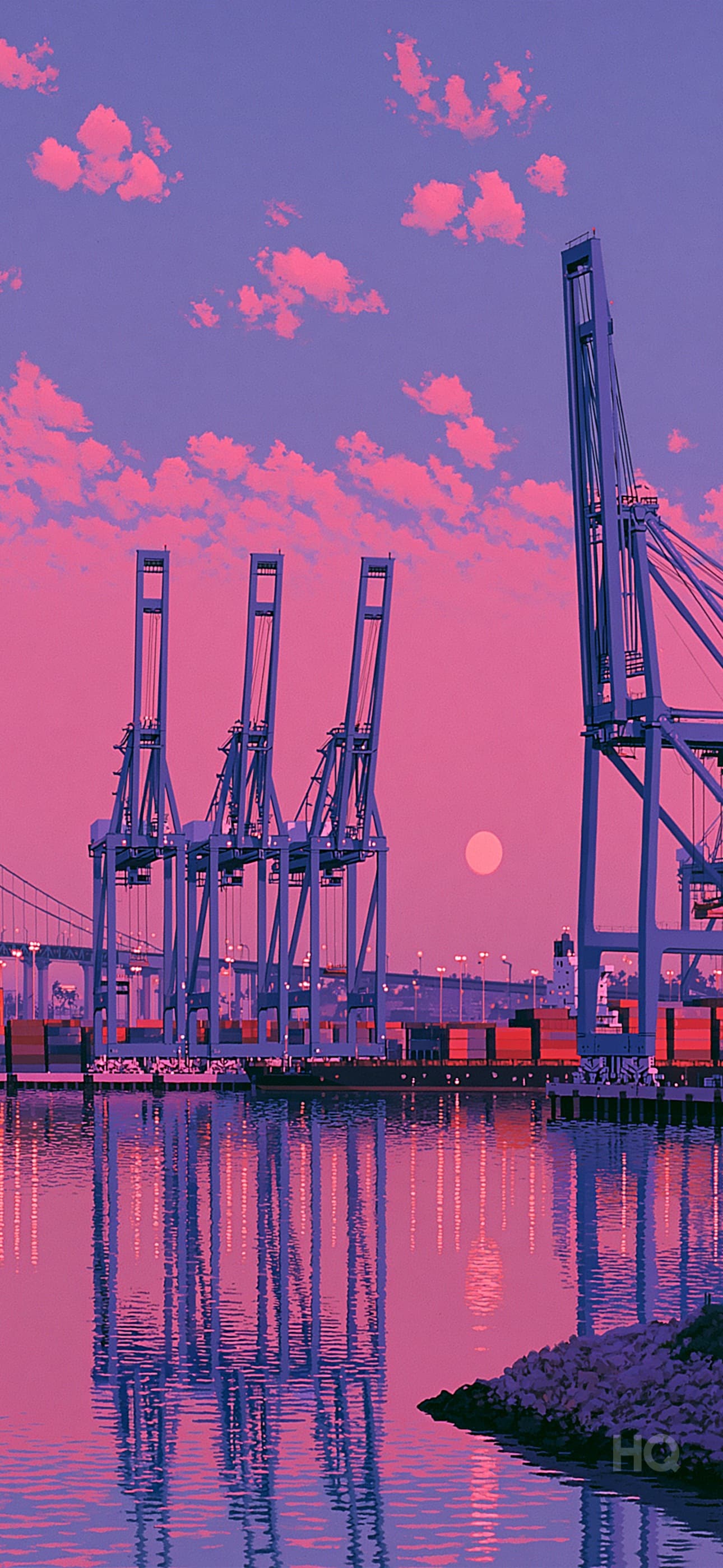 HQ phone wallpaper — Harbor at Dawn